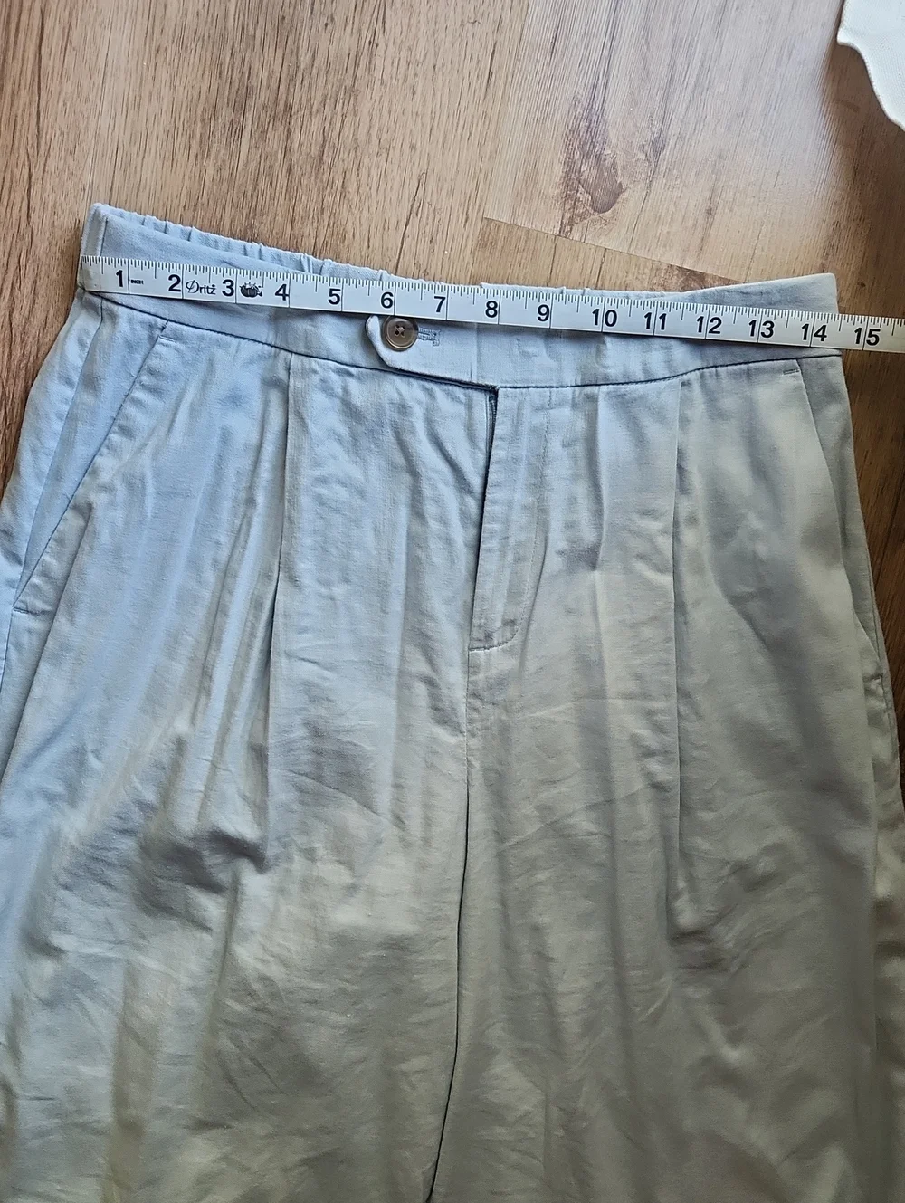 Banana Republic Light Blue Wide Leg Trousers Linen/Cotton Blend Size 4